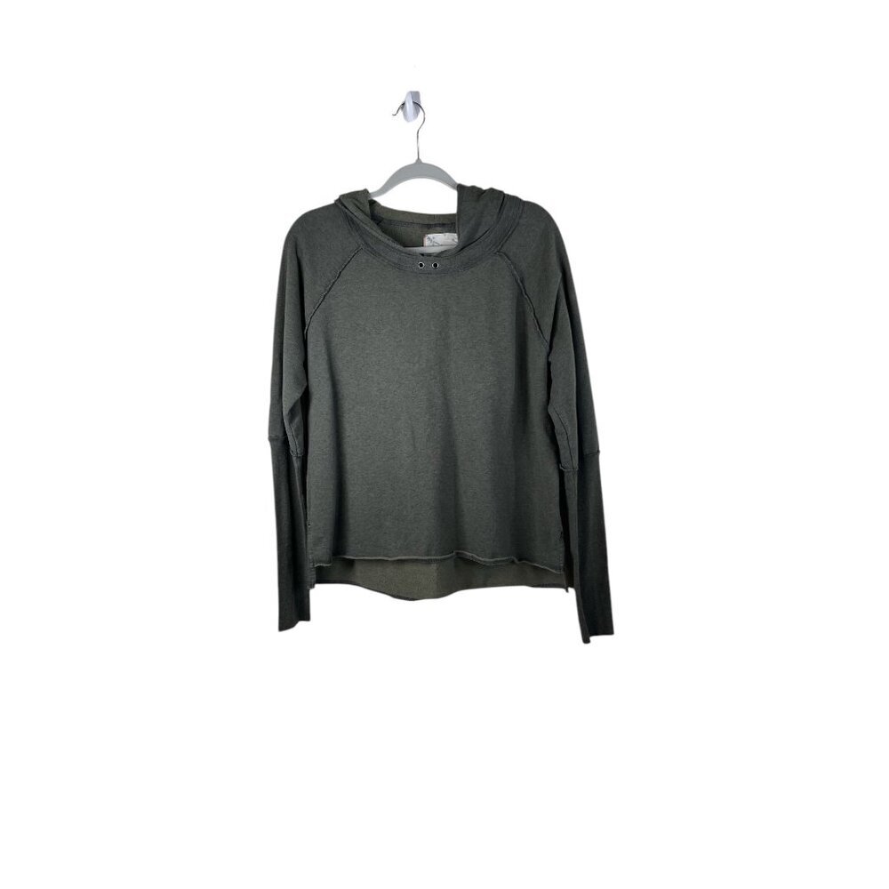 Raw Earth Wild Sky Hoodie Grommet Detail Neutral Basic Staple